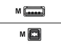 Lexmark - USB-kabel - USB (hann) til USB-type B (hann) 2 m - for Lexmark C4342, CS531, CS632, CX532, CX635, MS531, MS631, MS632, MX432, MX532, XM3142