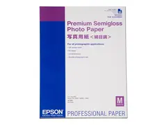 Epson Premium Semigloss Photo Paper - Halvblank A2 (420 x 594 mm) - 251 g/m&#178; - 25 ark fotopapir - for SureColor P5000, SC-P7500, P900, P9500, T2100, T3100, T3400, T3405, T5100, T5400, T5405