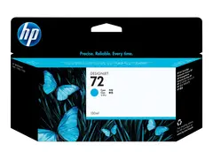 HP 72 - 130 ml - cyan - original - DesignJet blekkpatron - for DesignJet T1100, T1100ps, T1200, T1200ps, T1300, T610, T620, T770, T790