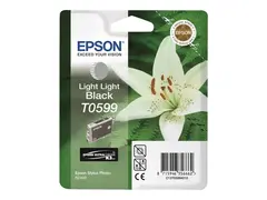 Epson T0599 - 13 ml - lysesvart - original blister - blekkpatron - for Stylus Photo R2400