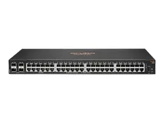 HPE Aruba 6000 48G 4SFP Switch Switch - L3 - Styrt - 48 x 10/100/1000 + 4 x Gigabit SFP - side til side-luftflyt - rackmonterbar - AC 100 - 127 V / 200 - 240 V - fabrikkintegrert