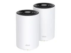 TP-Link Deco PX50 V1 - Wi-Fi-system - (2 rutere) inntil 4500 kvadratfot - maske 1GbE, G.hn - Wi-Fi 6 - Dobbeltb&#229;nd