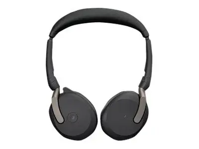 Jabra Evolve2 65 Flex MS Stereo Hodesett - on-ear - Bluetooth - tr&#229;dl&#248;s - aktiv st&#248;ydemping - USB-A - svart - Certified for Microsoft Teams