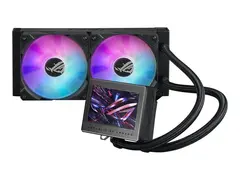 ASUS ROG RYUJIN III 240 ARGB - V&#230;skekj&#248;lesystem for prosessor med LCD-skjerm - (for: AM4, LGA1200, LGA1700, AM5, LGA115x Socket) - kobber - 120 mm