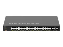 NETGEAR AV Line M4350-40X4C - Switch - L3 Styrt - 40 x 100/1000/2.5G/5G/10GBase-T (PoE++) + 4 x 40/100 Gigabit QSFP28 - front til bakside-luftflyt - rackmonterbar - PoE++ (196 W)