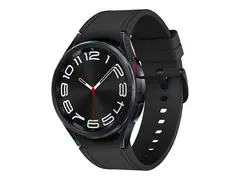 Samsung Galaxy Watch6 Classic - 43 mm - smartklokke med b&#229;nd hybrid &#248;koskinn - svart - b&#229;ndbredde: S/M - display 1.3&quot; - 16 GB - LTE, NFC, Wi-Fi, Bluetooth - 4G - 52 g - svart