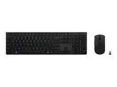 Lenovo Professional - Tastatur- og mussett tr&#229;dl&#248;s - Bluetooth, 2.4 GHz - Svensk/finsk - tastsvitsj: Scissor-Switch - gr&#229; - brun boks