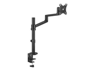 Neomounts DS60-425BL1 - Monteringssett (skrivebordsklemmemontering, skrivebordsmalje, skjermarm, VESA-adapterplate) helbevegelses justerbar arm - for LCD-skjerm - st&#229;l - svart - skjermst&#248;rrelse: 17&quot;-27&quot;