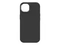 KEY - Baksidedeksel for mobiltelefon - antibakteriell MagSafe-samsvar - v&#230;skesilikon, hard polykarbonat - svart - for Apple iPhone 15