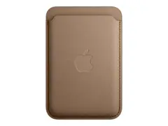 Apple - Lomme for mobiltelefon / kredittkort MagSafe-samsvar - mikrotvill, FineWoven - musegr&#229;tt - for iPhone 12, 13, 14, 15