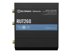 Teltonika RUT260 - Tr&#229;dl&#248;s ruter WWAN - Wi-Fi - 2,4 GHz - 3G, 4G - DIN-skinnemonterbar