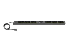 Eaton G4 - Basic - str&#248;mfordelerenhet (kan monteres i rack) AC 200-240 V - 3.7 kW - enkeltfase - inngang: IEC 60320 C20 16A - utgangskontakter: 24 (12 x IEC 60320 C13, 12 x IEC 60320 C39) - 0U - 3 m kabel - svart