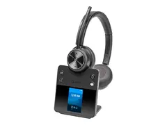 Poly Savi 7420 OFFICE - Savi 7400 series hodesett - on-ear - DECT / Bluetooth - tr&#229;dl&#248;s - svart