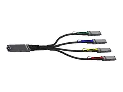 NVIDIA LinkX - 800GBase-CU til 200GBase-CU direktekoblet splitterkabel OSFP til QSFP112 - 2 m - passiv, IB tvillingport NDR