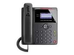 Poly Edge B20 - VoIP-telefon med anrops-ID/samtale venter 5-veis anropskapasitet - SIP, SDP - 8 linjer - svart
