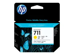 HP 711 - 3-pack - 29 ml - gul - original DesignJet - blekkpatron - for DesignJet T100, T120, T120 ePrinter, T125, T130, T520, T520 ePrinter, T525, T530