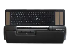 Mousetrapper Delta Extended - Sentral pekeenhet ergonomisk - 6 knapper - kablet - USB - svart - med Mousetrapper Type Keyboard