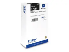 Epson T7551 - 100 ml - XL-st&#248;rrelse svart - original - blekkpatron - for WorkForce Pro WF-8090, WF-8590