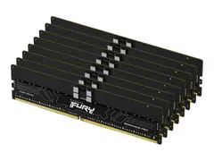 Kingston FURY Renegade Pro - DDR5 - sett 128 GB: 8 x 16 GB - DIMM 288-pin - 5600 MHz / PC5-44800 - CL28 - registrert - on-die ECC - svart