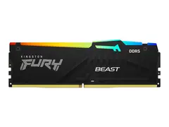 Kingston FURY Beast RGB - DDR5 modul - 32 GB - DIMM 288-pin - 6400 MHz / PC5-51200 - CL32 - 1.4 V - ikke-bufret - on-die ECC - svart