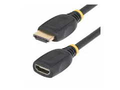 StarTech.com 3.3ft HDMI 2.0 Extension Cable, 4K 60Hz, M/F High Speed - HDMI-forlengelseskabel - HDMI hann til HDMI hunn - 1 m - skjermet - svart - 4K 60Hz st&#248;tte, passiv