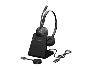 Jabra Engage 55 SE Stereo - Hodesett on-ear - DECT - tr&#229;dl&#248;s - USB-A via DECT adapter - Certified for Microsoft Teams