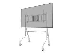 Neomounts FL50-575WH1 - Vogn - solid for displaystativ - gulvstativ - l&#229;sbar - st&#229;l - hvit - skjermst&#248;rrelse: 65&quot;-110&quot;