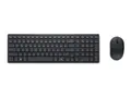 Dell Silent Keyboard and Mouse KM555 Tastatur- og mussett - tr&#229;dl&#248;s - 2.4 GHz, Bluetooth 5.1 - QWERTY - Pan Nordic - svart - med 3 &#229;rs Advanced Exchange Service