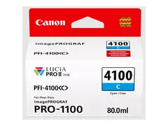 Canon PFI-4100 C - 80 ml - cyan original - hengeboks - blekkbeholder - for imagePROGRAF PRO-1100