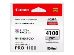 Canon PFI-4100 PGY - 80 ml - fotogr&#229; original - hengeboks - blekkbeholder - for imagePROGRAF PRO-1100