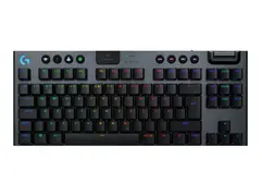 Logitech G G915 X - Tastatur - gaming, LIGHTSPEED TKL - bakgrunnsbelyst - tr&#229;dl&#248;s - USB-C, Bluetooth, 2.4 GHz - svart