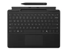 Microsoft Surface Pro Keyboard Tastatur - med styrepute, akselerometer, lagrings- og ladebakke for Surface Slim Pen 2 - QWERTY - Nordisk - svart - med Slim Pen 2