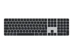 Apple Magic Keyboard with Touch ID and Numeric Keypad Tastatur - USB-C - tr&#229;dl&#248;s - Bluetooth - QWERTY - Dansk - svarte n&#248;kler