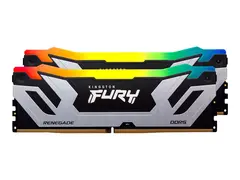 Kingston FURY Renegade RGB - DDR5 - sett 48 GB: 2 x 24 GB - DIMM 288-pin - 4200 MHz / PC5-67200 - CL40 - 1.45 V - ikke-bufret - on-die ECC - svart og s&#248;lv