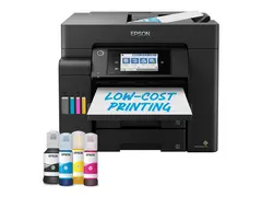 Epson EcoTank ET-5805 - Multifunksjonsskriver farge - ink-jet - ITS - A4/Legal (medie) - opp til 25 spm (trykking) - 550 ark - 33.6 kbps - USB, LAN, Wi-Fi(ac) - svart