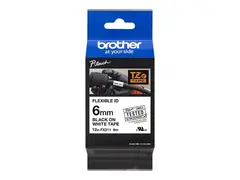 Brother TZe-FX211 - Svart p&#229; hvitt Rull (0,6 cm x 8 m) 1 kassett(er) fleksibelt b&#229;nd - for Brother PT-D210, D600, H110, H200; P-Touch PT-1005, E550, P900; P-Touch Cube Plus PT-P710