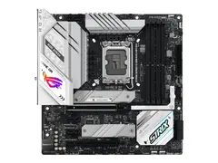 ASUS ROG STRIX B760-G GAMING WIFI D4 Hovedkort - mikro ATX - LGA1700-sokkel - B760 Chipset - USB 3.2 Gen 1, USB 3.2 Gen 2, USB-C 3.2 Gen 2x2, USB-C 3.2 Gen 1 - 2.5 Gigabit LAN, Bluetooth, Wi-Fi - innbygd grafikk (CPU kreves) - HD-lyd (8-kanalers)