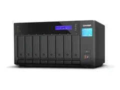 QNAP TVS-h874T - NAS-server - 8 br&#248;nner - SATA 6Gb/s RAID JBOD, RAID 0, 1, 5, 6, 10, 50, 60 - RAM 64 GB - 2.5 Gigabit Ethernet - iSCSI st&#248;tte