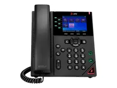 Poly VVX 350 - VoIP-telefon - treveis anropskapasitet SIP, SDP - 6-linjers drift - 24 linjer - svart