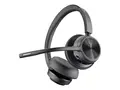 Poly Voyager 4320 - Hodesett - on-ear - Bluetooth tr&#229;dl&#248;s - svart - Certified for Microsoft Teams, Zoom Certified