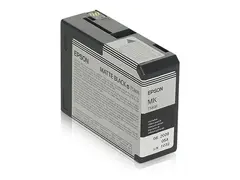 Epson T5808 - 80 ml - matt svart original - blekkpatron - for Stylus Pro 3800