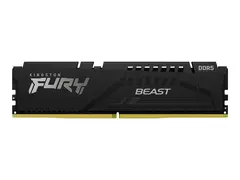 Kingston FURY Beast - DDR5 - modul - 16 GB DIMM 288-pin - 6400 MHz / PC5-51200 - CL32 - 1.4 V - ikke-bufret - on-die ECC - svart