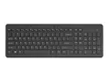 HP 225 - Tastatur - 2,5-soners oppsett tr&#229;dl&#248;s - 2.4 GHz - Pan Nordic - svart