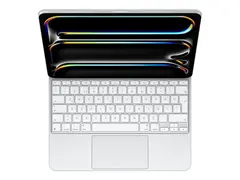 Apple Magic Keyboard - Tastatur og folioveske med styrepute - bakbelysning - Apple Smart connector - QWERTY - Tyrkisk - hvit