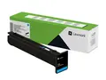 Lexmark - Cyan - original - boks tonerpatron LCCP, LRP - for Lexmark CX833se