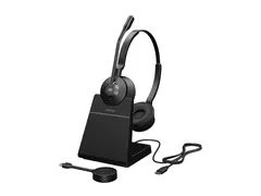 Jabra Engage 55 SE Stereo - Hodesett on-ear - DECT - tr&#229;dl&#248;s - USB-C via DECT-adapter - Certified for Microsoft Teams