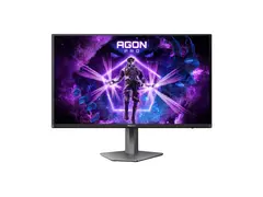 AOC AGON PRO AG276QZD2 - OLED-skjerm - gaming 27&quot; (26.7&quot; synlig) - 2560 x 1440 QHD @ 240 Hz - 250 cd/m&#178; - 15000000:1 - DisplayHDR 400 True Black - 0.03 ms - 2xHDMI, 2xDisplayPort - h&#248;yttalere - m&#248;rk gr&#229;