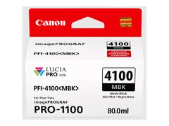 Canon PFI-4100 MBK - 80 ml - matt svart original - hengeboks - blekkbeholder - for imagePROGRAF PRO-1100