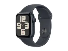 Apple Watch SE (GPS) - 2. generasjon 40 mm - midnattsaluminium - smartklokke med sportsb&#229;nd - fluorelastomer - midnatt - b&#229;ndbredde: S/M - 32 GB - Wi-Fi 4, Bluetooth - 26.4 g