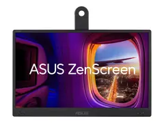 ASUS ZenScreen MB166CR - LED-skjerm 16&quot; (15.6&quot; synlig) - portabel - 1920 x 1080 Full HD (1080p) @ 60 Hz - IPS - 250 cd/m&#178; - 1000:1 - 5 ms - USB - svart